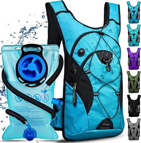 img 4 attached to NONSAR Hydration Pack: Insulated Water Backpack - Keep Liquids Cool for 🥤 Up to 5 Hours! Ideal for Cycling, Hiking, Running, Climbing, Hunting, and Helmet Compatibility