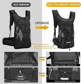 img 3 attached to NONSAR Hydration Pack: Insulated Water Backpack - Keep Liquids Cool for 🥤 Up to 5 Hours! Ideal for Cycling, Hiking, Running, Climbing, Hunting, and Helmet Compatibility