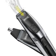 🪒 wahl vacuum trimmer kit - powerful suction for beards, facial hair, stubble, nose, & ear – lithium ion powered shaver - 22 individual cutting lengths logo