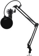 audio-technica at2020usb+ condenser microphone bundle with 🎙️ knox gear shock mount, boom arm, and pop filter logo