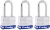 🔒 set of 3 master lock 3trilf outdoor padlocks with key - keyed-alike for enhanced security logo
