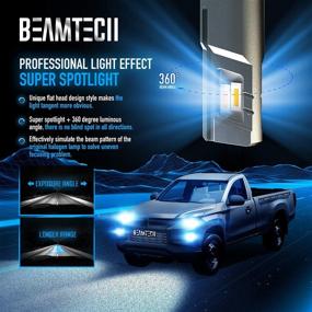 img 2 attached to Лампы BEAMTECH H13 LED, 12000LM 9008 G-XP чипы 6500K 360 градусов 90W ксеноново-белые наборы для замены галогенных ламп - улучшенная видимость и яркость.