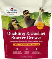 🦆 manna pro non-medicated duck starter grower crumble for young ducks, promotes optimal digestive health logo