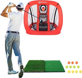 img 4 attached to 🏌️ RELILAC Pop Up Golf Chipping Net - Improve Your Swing Accuracy with this Indoor/Outdoor Golfing Target - Perfect Golf Accessories for Backyard Practice - Great Gifts for Golfers of All Ages and Gender