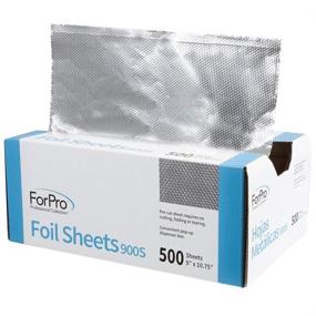 img 4 attached to ForPro Professional Collection: 900S Embossed Foil Sheets - Hair Color & Highlighting PopUp Dispenser (500 Count)