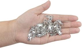 img 2 attached to 🙏 AUEAR Praying Hands Charms for Jewelry Making - 100 Pack Antique Silver Prayer Pendants"