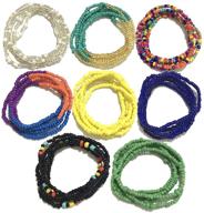 waist beads women colorful african logo