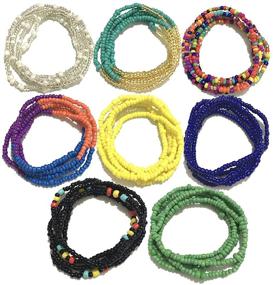 img 4 attached to Waist Beads Women Colorful African