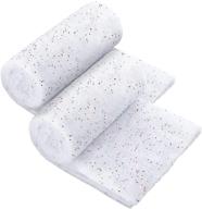 🎄 snowy christmas bliss: 2 rolls of glittery artificial snow blanket for spectacular winter decorations logo