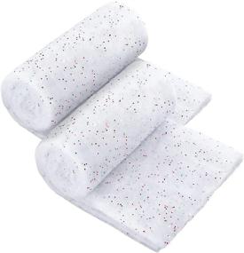 img 4 attached to 🎄 Snowy Christmas Bliss: 2 Rolls of Glittery Artificial Snow Blanket for Spectacular Winter Decorations