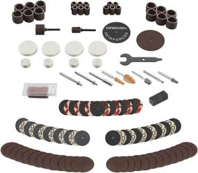 img 3 attached to 🛠️ Dremel 709-02 110-Piece All-Purpose Rotary Tool Accessory Kit: Complete with Carving Bit, Sanding Drums, Grinding Stones, Cutting Discs, and Storage Case in Gray