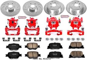 img 2 attached to 🚗 Набор тормозной системы Power Stop KC2315 Performance с суппортом - Эффективность при однократном нажатии для улучшенной производительности