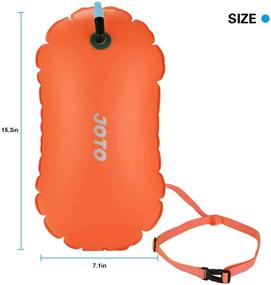 img 3 attached to 🏊 JOTO Swim Buoy Float - 2-Pack, Adjustable Waist Belt for Open Water Swimming, Safety Bubble for Swim Training, Triathletes, Kayaking, Snorkeling