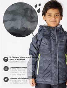 img 2 attached to 🧥 Therm Kids Winter Coat: Waterproof Ski Jacket for Girls, Boys & Toddlers