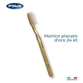 img 3 attached to 🦷 Gold-Plated Toothbrush with Medium Tynex Bristles - Piave