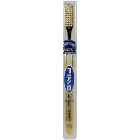 img 4 attached to 🦷 Gold-Plated Toothbrush with Medium Tynex Bristles - Piave