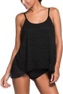 👙 nicetage layered swimsuit tankini 41962 for women in black logo