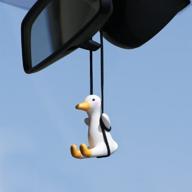 adorable amioro swing duck car pendant for interior and rearview mirror decoration logo