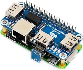 img 1 attached to Raspberry Pi Ethernet/USB HUB Expansion Board with RJ45 10/100M Ethernet Port (RTL8152B Chip) and Three USB Ports - Compatible with USB2.0/1.1 | For Raspberry Pi 4B/3B+/3B/2B/Zero/Zero W/Zero WH