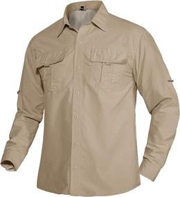 img 3 attached to 👕 TACVASEN Men's Quick Dry Work Shirts: Performance-driven Tactical Training, Hiking, and Cargo Shirts with Pockets