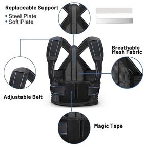 img 1 attached to Corrector Adjustable Breathable Replaceable Shoulder