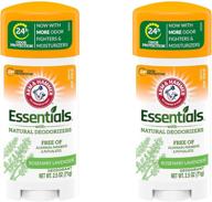 arm & hammer essentials natural deodorant, fresh - 2.5 oz - 2 pk: stay fresh all day with this effective deodorant! logo