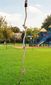 img 2 attached to 🧗 Compact and Durable Knotted Climbing Rope Frame: Perfect for Any Space