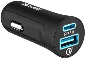 img 3 attached to 🔌 Black X2PD Compact and Fast Dual Car Charger with 30W USB-C PD