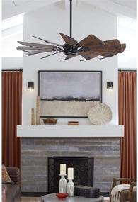 img 2 attached to 🌬️ Ultimate Coastal Windmill Ceiling Fan: Embrace a Breezy Ambiance with the Springer Collection 60-Inch 12-Blade Distressed Walnut Fan