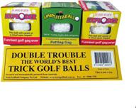 trick exploding unputtable golf ball logo