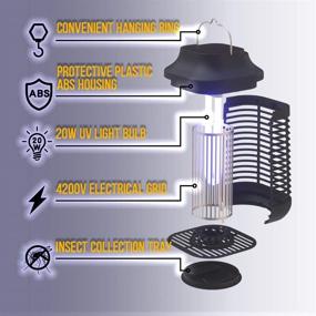 img 3 attached to 🦟 Say Goodbye to Mosquitoes: Tysonir Bug Zapper - Outdoor/Indoor Mosquito Zappers for Effective Insect Control and Mosquito Killer for Backyard, Patio