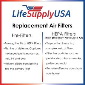 img 2 attached to 🌬️ HEPA Filter Replacement for Whirlpool Whispure Air Purifier Models AP450 AP510 AP45030HO with 4 Pre-Carbon Filters - Replaces Part # 1183054