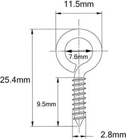 img 3 attached to 👁️ Inches Eyelets Threaded: High-Quality MANSHU 100PCS Eyelets for Various Applications