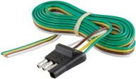 🔌 curt 58348 trailer-side 4-pin flat wiring harness: 48-inch wires for efficient trailer connections logo