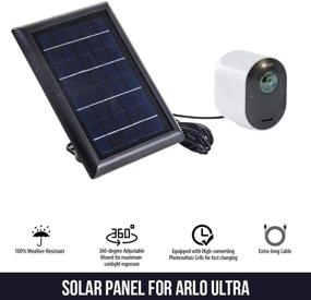 img 3 attached to Wasserstein Solar Panel 13 1Ft Compatible Camera & Photo and Video Surveillance