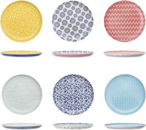 img 3 attached to 🍽️ Porcelain Dessert Salad Plates by Amazingware