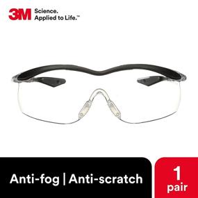 img 2 attached to 3M Safety Glasses Clear Black