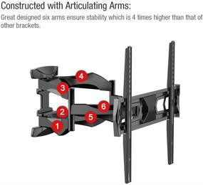 img 3 attached to 📺 FLEXIMOUNTS A20 Full Motion Tilt TV Wall Mount Bracket Articulating for 32-50 Inch LCD/LED TV