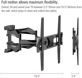 img 1 attached to 📺 FLEXIMOUNTS A20 Full Motion Tilt TV Wall Mount Bracket Articulating for 32-50 Inch LCD/LED TV