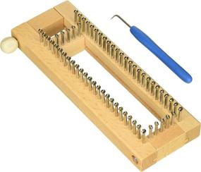 img 3 attached to 🧶 Enhance Your Knitting Skills with the KB Sock Loom! Adjustable Wood Knitting Board Kit w/DVD