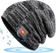🎧 highever bluetooth hat - rechargeable unisex beanie, stocking stuffers gift for men & women with removable wireless earphone logo