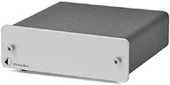 enhance your vinyl experience with pro-ject audio phono box dc - silver: mm/mc phono preamp with line output logo