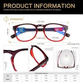 img 3 attached to 👓 2 Pack Blue Light Blocking Computer Reading Glasses for Women and Men (+1.5) - Reduce Eye Strain and Digital Fatigue