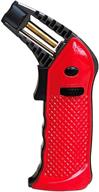 🔥 prestige import group - bazooka desktop torch lighter - high-powered flame - vibrant red color logo