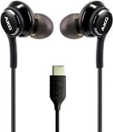 🎧 akg designed urbanx 2021 stereo headphones with microphone and volume control for samsung galaxy note 10, note 10+, s10, s9 plus, s10e, s21, s20 fe, s20 - type-c connector logo