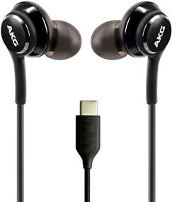 img 4 attached to 🎧 AKG Designed UrbanX 2021 Stereo Headphones with Microphone and Volume Control for Samsung Galaxy Note 10, Note 10+, S10, S9 Plus, S10e, S21, S20 FE, S20 - Type-C Connector