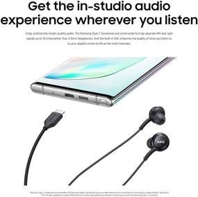 img 3 attached to 🎧 AKG Designed UrbanX 2021 Stereo Headphones with Microphone and Volume Control for Samsung Galaxy Note 10, Note 10+, S10, S9 Plus, S10e, S21, S20 FE, S20 - Type-C Connector