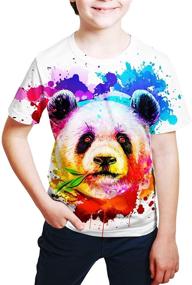 img 2 attached to 👕 EOWJEED Kids 3D Graphic Printed T-Shirts: Boys and Girls Tees, Ages 6-16 Years