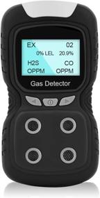 img 4 attached to 🔍 Optimal Performance Gas Clip: HZXVOGEN Portable Gas Detector 4-Gas Monitor Analyzer with Rechargeable LCD Display and Sound/Light Alarms for Enhanced Air Quality Testing