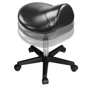 img 3 attached to 🪑 Master Massage Equipment Ergonomic Swivel Saddle Rolling Hydraulic Stool in Black: Ideal for Clinics, Spas, Salons, Dentists, Classrooms, Home, and Office Use